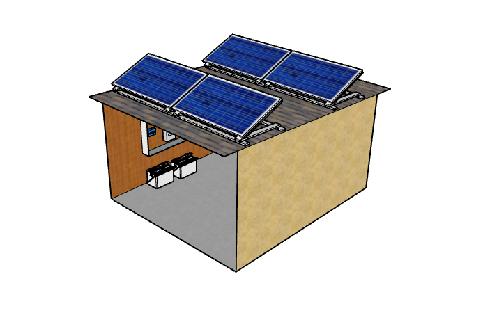 site isolé photovoltaique